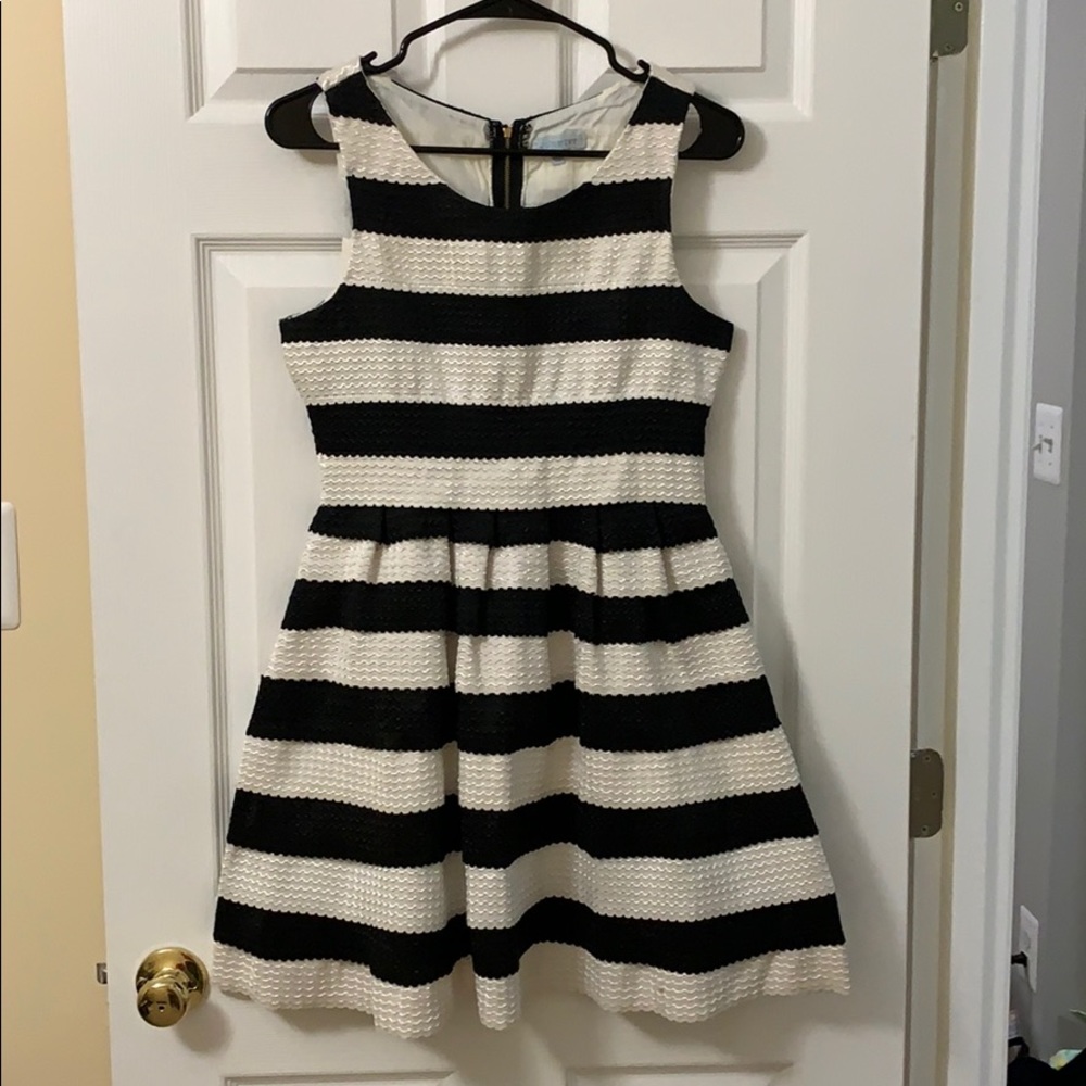 Jun & Ivy Black and White Striped Dress